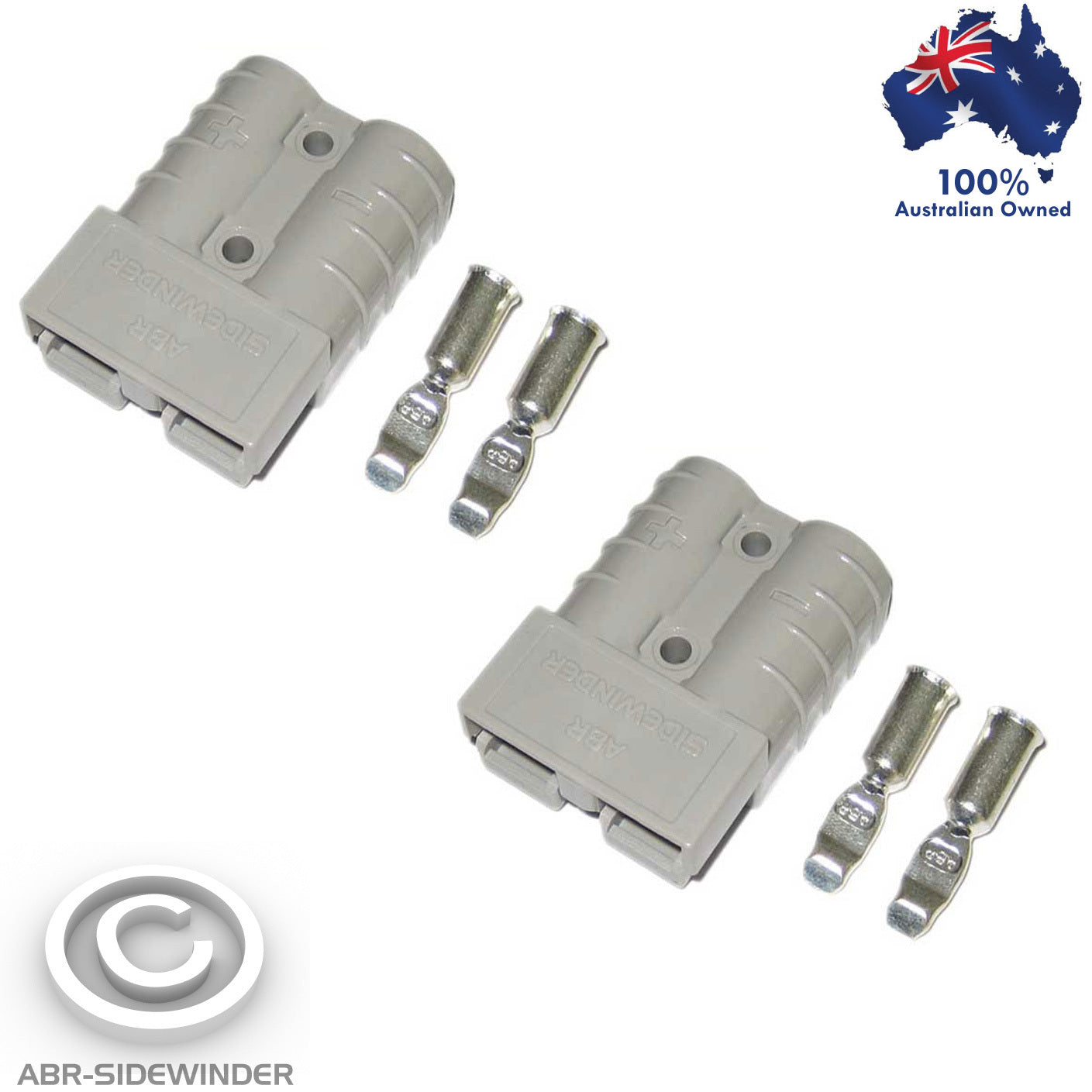 2X ANDERSON PLUGS 50 AMP 'GREY'